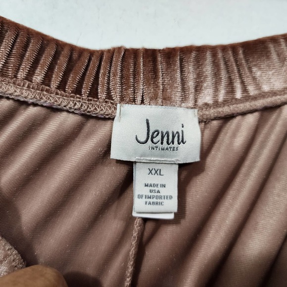 Jenni Velvet Lounge Jogger Pants in Mauve Women's Size XXL Elastic Waist Stretch - Picture 13 of 14